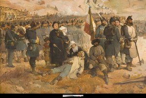 Slaget vid Chernaya av Gerolamo Induno