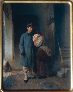 De 1866 års värnpliktigas avgång, av Gerolamo Induno av Gerolamo Induno