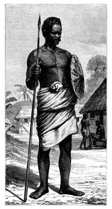 Malagasy Warrior, 1800-talet. av Gerome Staal
