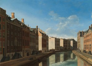 Utsikt över Golden Bend i Herengracht Utsikt över Golden Bend i Herengracht från öster