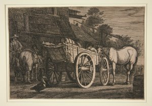 Den fyrhjuliga vagnen av Gerrit Claesz Bleker