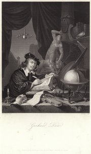 Porträtt av Gerrit Dou av Gerrit Dou