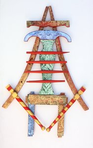 Enlightened Dining Chair 07, 2010 (akryl på trä) av Gerrit Greve