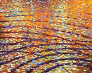 Healing Waters Ripples, 2009 (akryl på duk) av Gerrit Greve