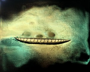 Voyage 206, 2017 (akryl på duk) av Gerrit Greve