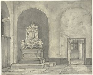 Begravningsmonument i Balth. Fredericus von Stosch i Janskerk i Utrecht av Gerrit Lamberts