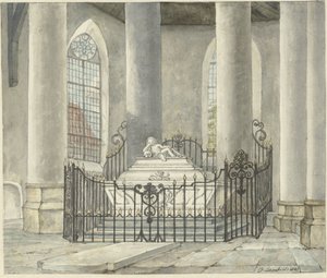 Begravningsmonument över Catharina Alida van der Dussen, i en kyrka i Culemborg