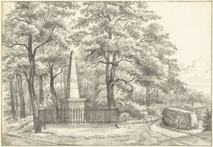 Minnesmärket över Witte van Haemstede, grundat 1817 av David Jacob van Lennep vid Huis te Manpad i Heemstede