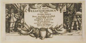 Frontispiece, från Krigets stora elände