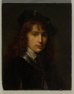 Självporträtt, ca 1631 av Gerrit Dou