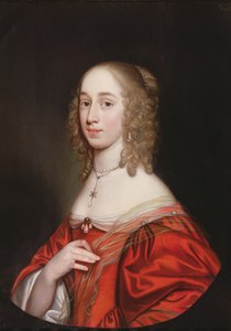 Ett porträtt av en adelsdam, halvlängd, 1649