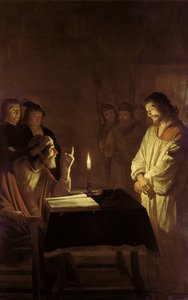 Kristus inför översteprästen, 1617