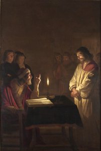 Kristus inför översteprästen, ca. 1617 av Gerrit van Honthorst