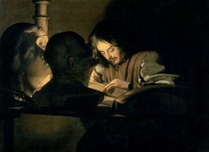 Konstnären på jobbet av Gerrit van Honthorst