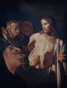 The Incredulity of Saint Thomas, c.1620 (olja på duk) av Gerrit van Honthorst