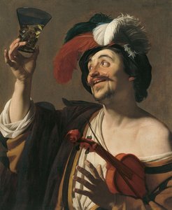 Den glada violinisten av Gerrit van Honthorst