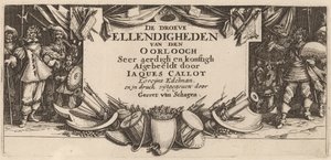 Titelsida av Gerrit van Schagen after Jacques Callot