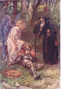 "Se denna tunga syn, du vördade Sire", Berättelser från Faerie Queen publicerade av George Harrap and Company av Gertrude E. Demain (after) Hammond