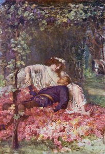 The Wanton Lady (färg litho)