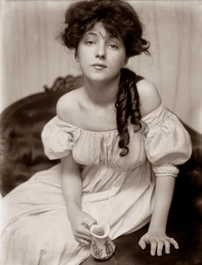 Porträtt av Evelyn Nesbit av Gertrude Kasebier, ca 1900 (platinatryck)