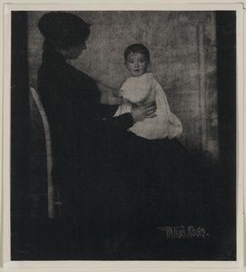 Porträtt av Mrs Ward med baby av Gertrude Käsebier