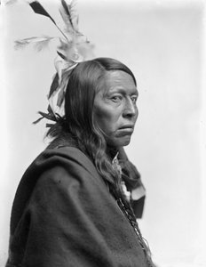 Sioux-hövdingen Flying Hawk, ca 1900
