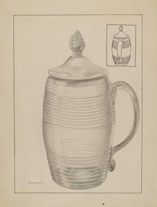 Täckt mugg, ca. 1936. av Gertrude Lemberg