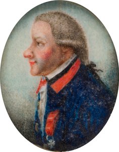 Porträtt av general Vandermeerck, ca 1735-63 (olja på papper)
