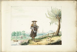 Moses ter Borch på landsbygden utanför Zwolle