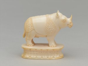 Vit biskop, schackpjäs, Indien, 1820 ca av Geskel Saloman