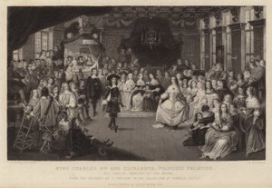 Kung Karl II och Elizabeth, prinsessan Palatine av Gheerart Janssen