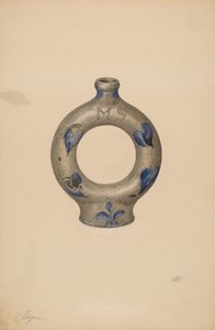 Ringflaska, ca. 1940. av Giacinto Capelli