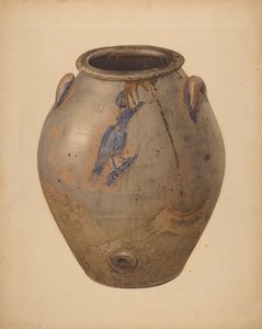 Vin- eller vattenburk, ca. 1940. av Giacinto Capelli