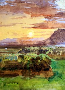 Solnedgång i Caserta