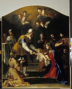 Presentation i templet av Giacinto Gimignani or Gemignano