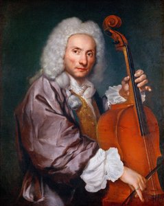 Barock: Porträtt av en cellist av Ceruti, Giacomo Antonio (1698-1767), ca. 1745. Olja på duk, 92x74. Konsthistoriska museet, Wien