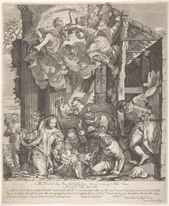 Tillbedjan av herdarna av Giacomo Barri
