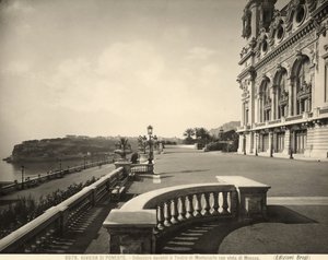 Utkik framför Monte Carlo Casino, Monaco kan ses i fjärran