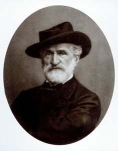 Porträtt av Giuseppe Verdi av Giacomo Brogi