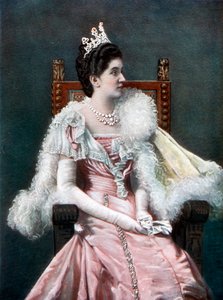Drottning Elena av Italien, sent 1800-tal.
