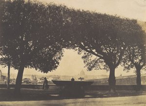 Utsikt från den franska akademin vid Villa Medici, ca. 1852.