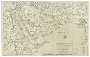 Karta över Indien och Sydostasien; Den tredje delens teckning av Asien, 1561 av Giacomo Gastaldi
