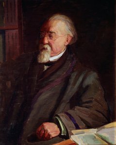 Porträtt av Cesare Lombroso (1835-1909), italiensk kriminolog och antropolog Målning av Giacomo Grosso (1860-1938) Debut 20th century Turin Museo di Antropologia Criminale - Porträtt av Cesare Lombroso (18935-19)