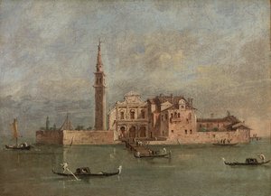 Capriccio av en ö i den venetianska lagunan