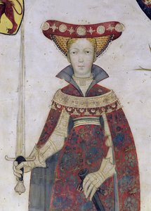 De nio värdiga och de nio värdiga kvinnorna, detalj av Hippolyte, 1418-30