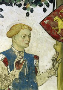 De nio värdiga, detalj av Hector av Troja, 1418-30