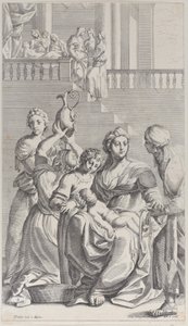 Sankt Benedikts födelse, 1687-1717. av Giacomo Maria Giovannini