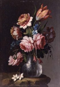 Rosor, tulpaner och pioner av Giacomo Nani
