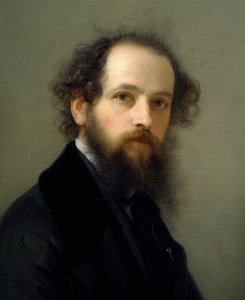 Självporträtt av Giacomo Trecourt (1812-1882), olja på duk