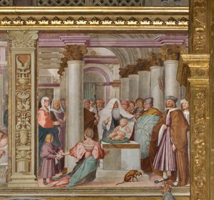 Central Nave, Fifth North Span, Presentation vid templet, Gian Francesco Bembo